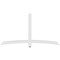 Ekena Millwork Bellingham Architectural Grade PVC Gable Bracket, 84"W x 45 1/2"H x 2"D x 4"F, 13/12 Pitch GBP084X46X0204BEL00 - alternate 4
